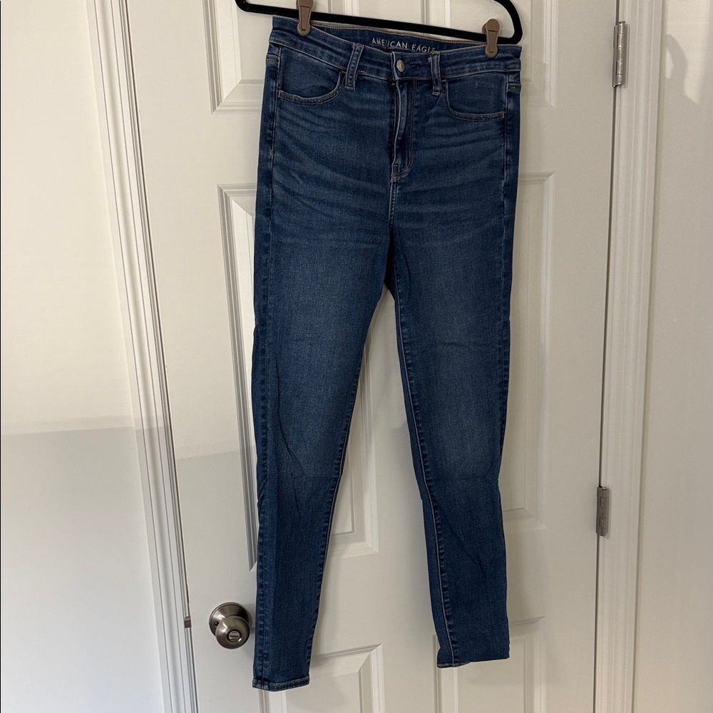 American Eagle Outfitters Women's Dark Blue Jeggings